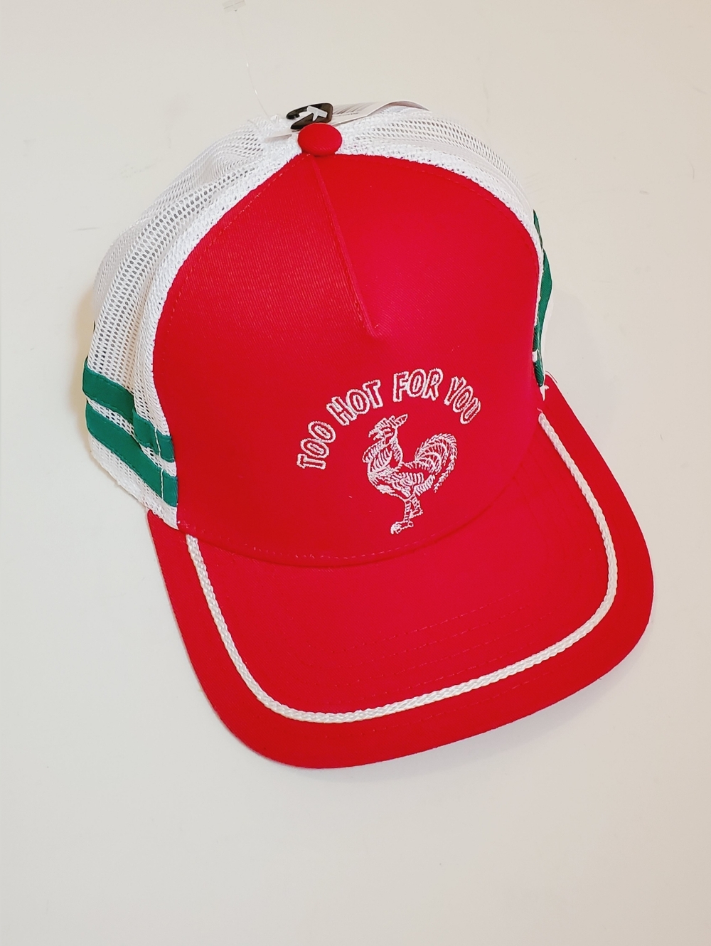 Too Hot For You Sriracha Hot Sauce Adult Unisex Adjustable Baseball Hat OSFM